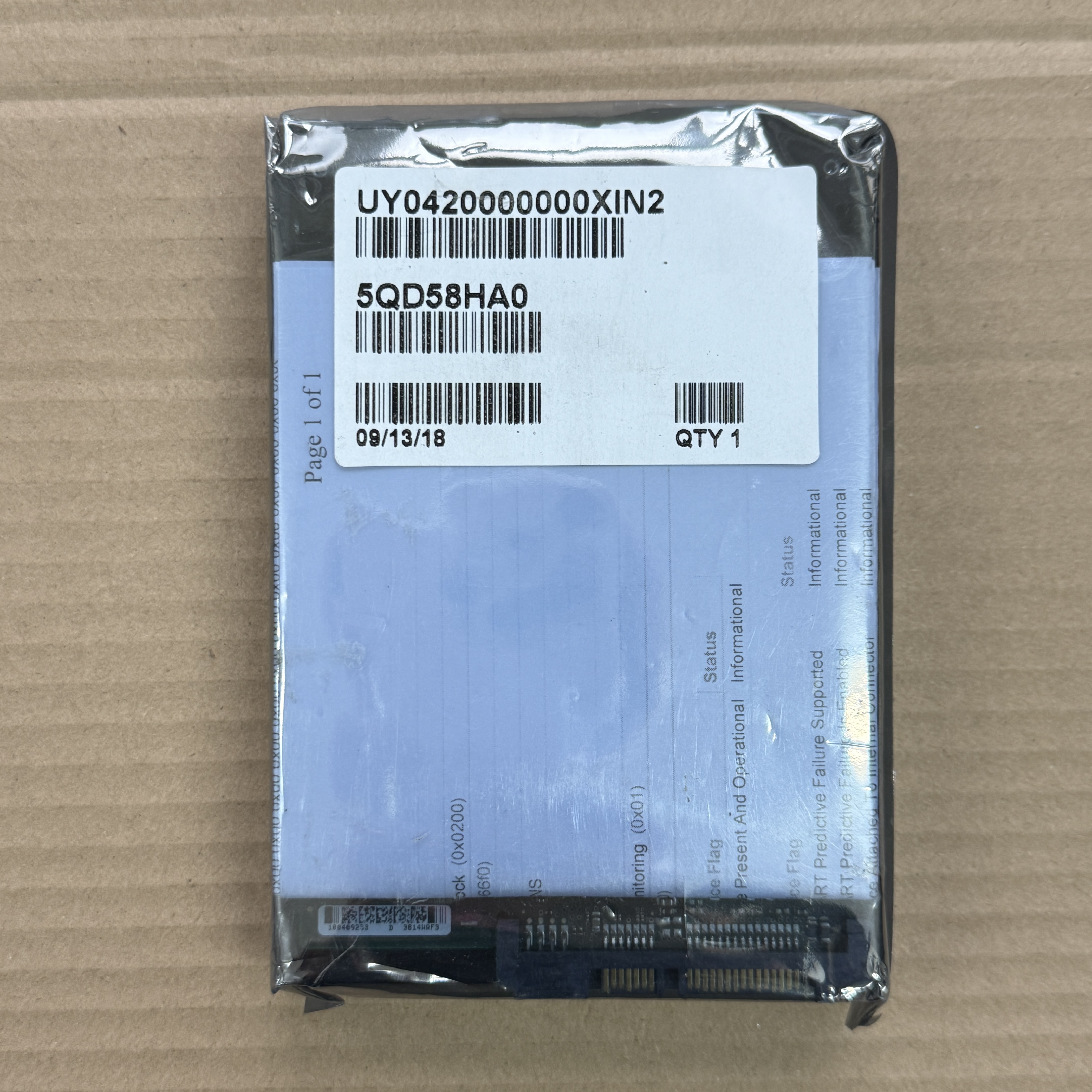 UY042 DELL 3.5" 750GB 7.2K SATA 3G HDD = JW551 (翻新)