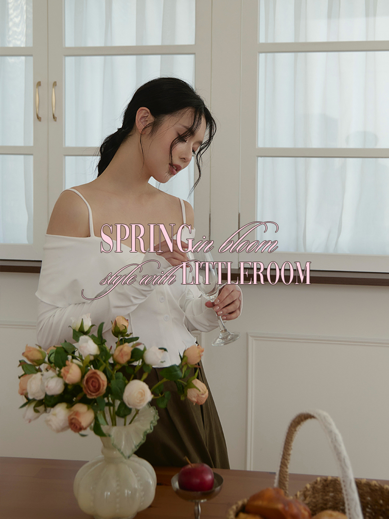 A3290-一字領吊帶翻領上衣