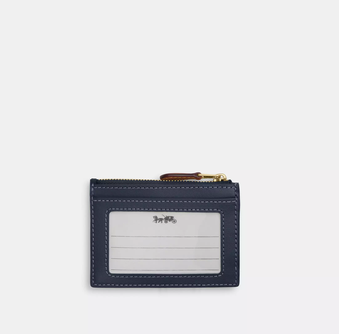 【直播】Coach LX021011 Mini 牛仔拉鏈卡套