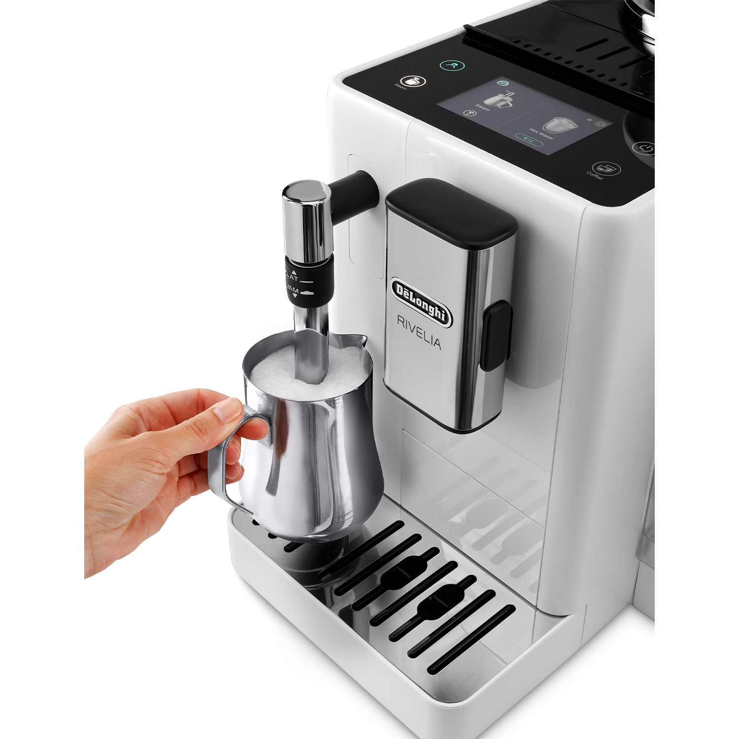De'Longhi - Rivelia 全自動即磨咖啡機 (手動打奶系統) EXAM440.35.W