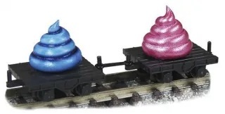 津川洋行 JT-08 N規 運勢・戀愛運上升　幸運搬運礦車 （幸運藍・戀愛粉・附礦車）