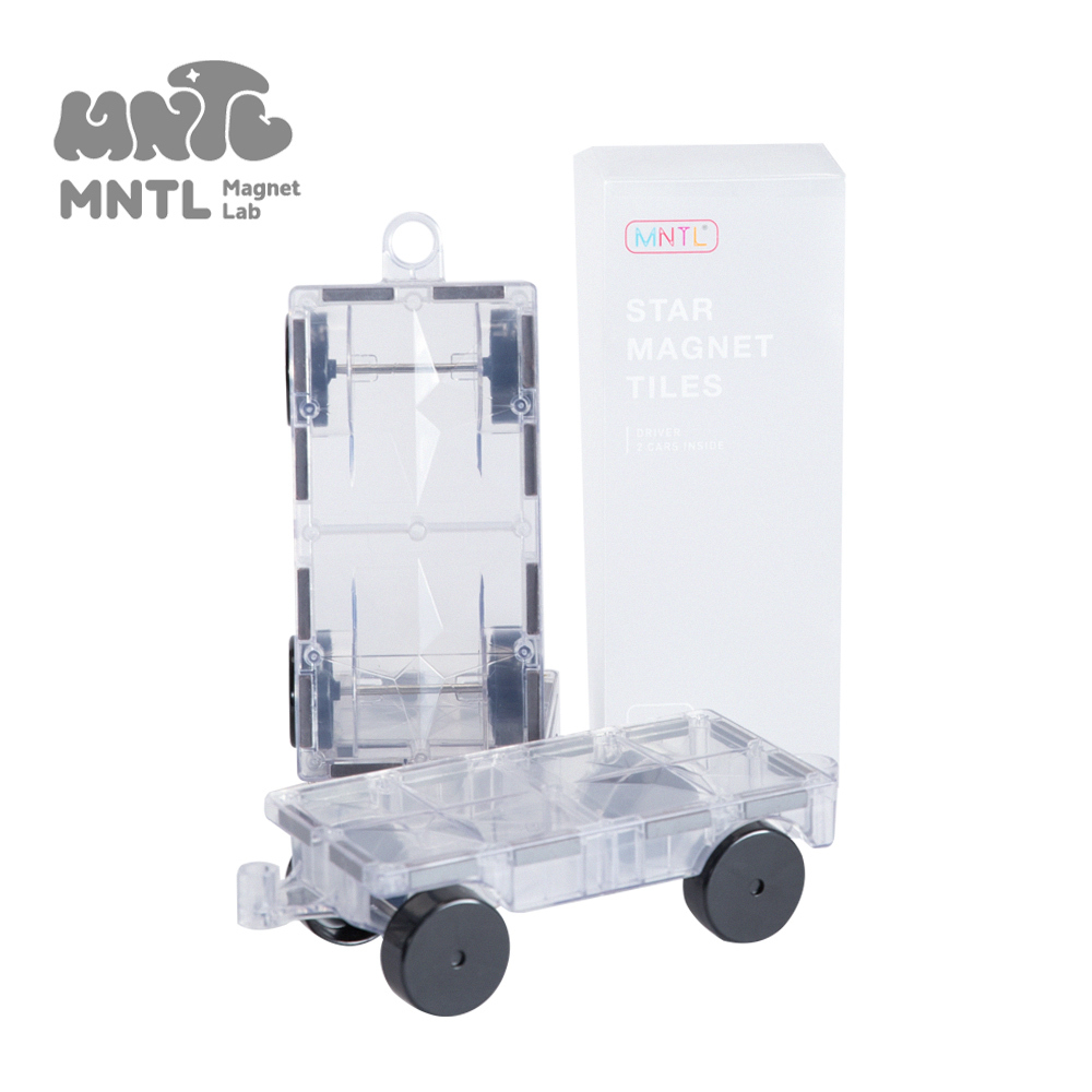 【MNTL】磁力積木/磁力片配件 |  駕駛員 Drivers - 全透明 ( 2pcs )
