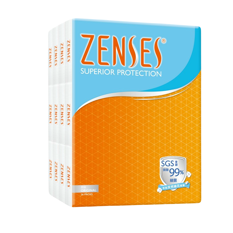 ZENSES 原味紙手巾 36包