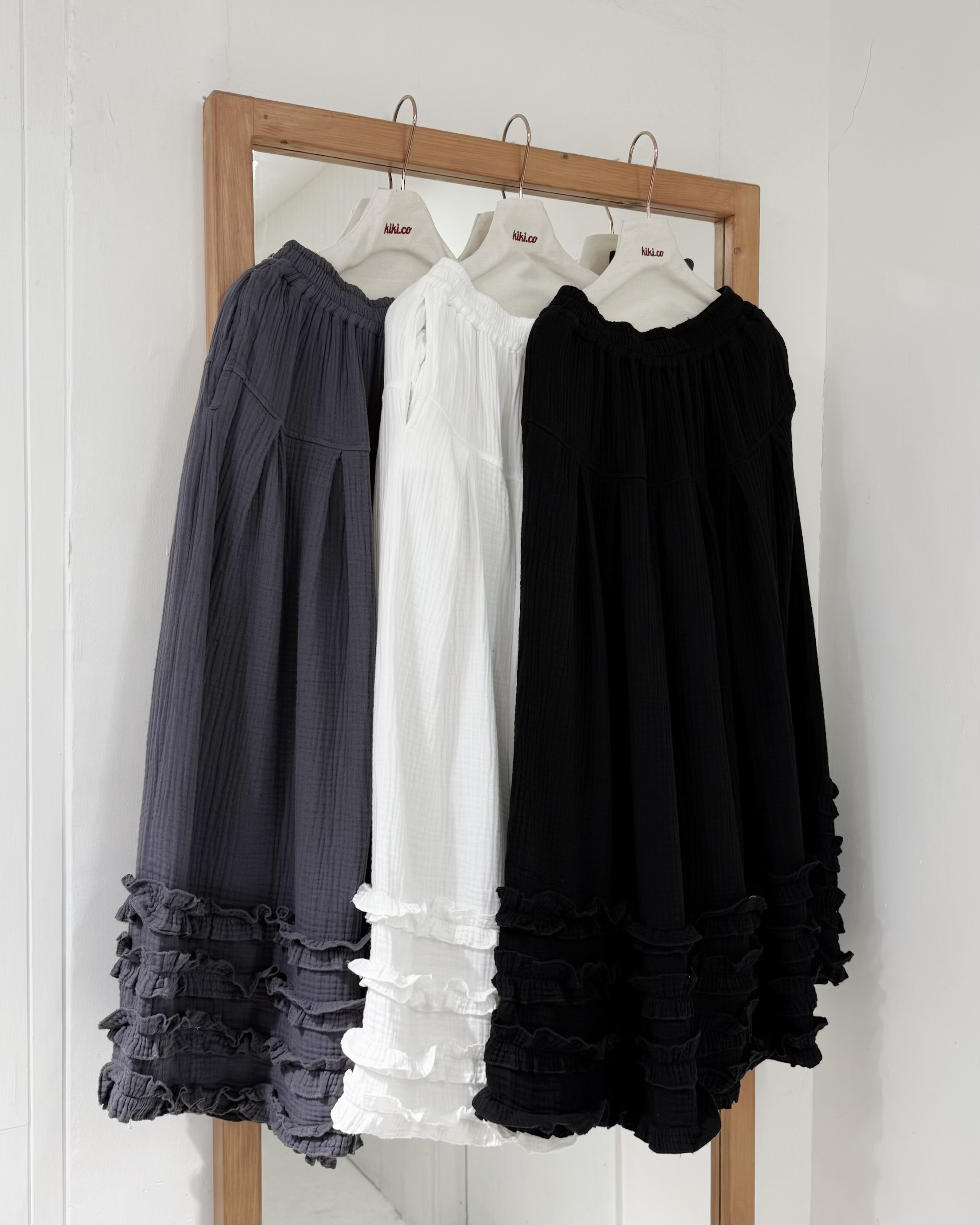 Bb棉層層ruffle橡筋半裙