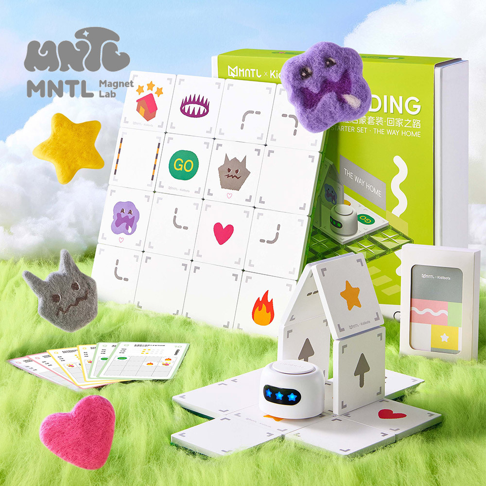 【 MNTLＸKidibots 】磁力積木 / 多彩藝術磁力片 | 回家之路 Kidibots  (94pcs)