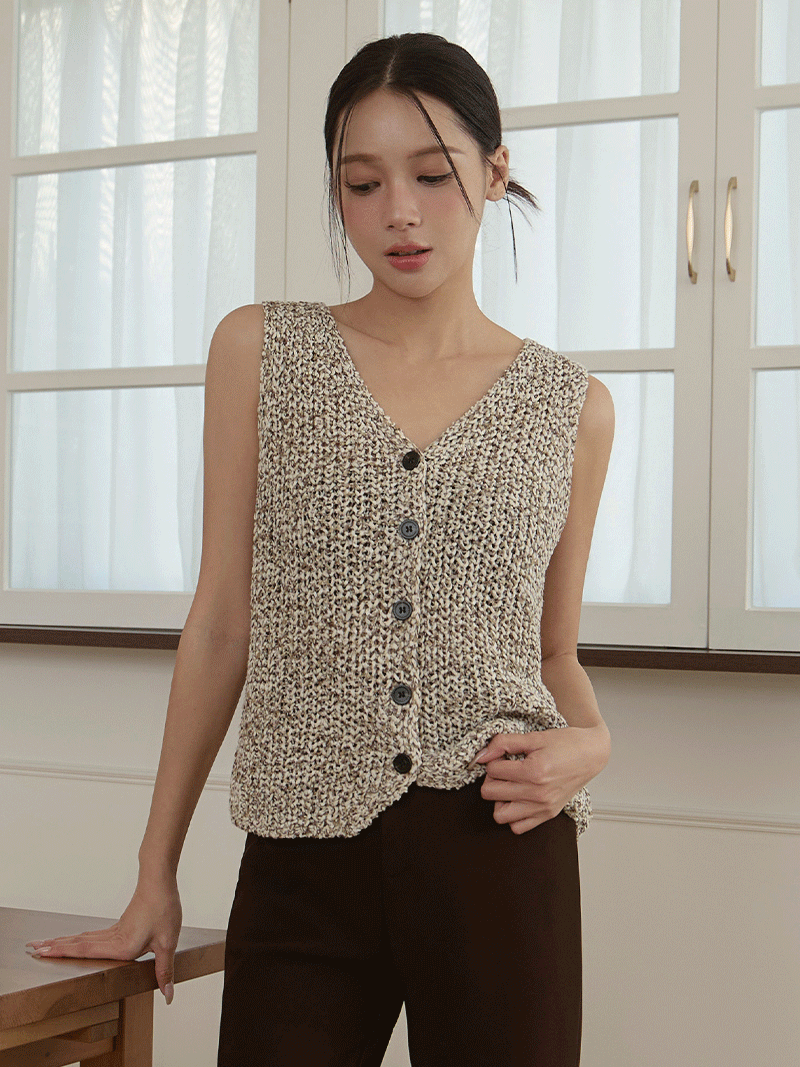 A3309-混線針織背心