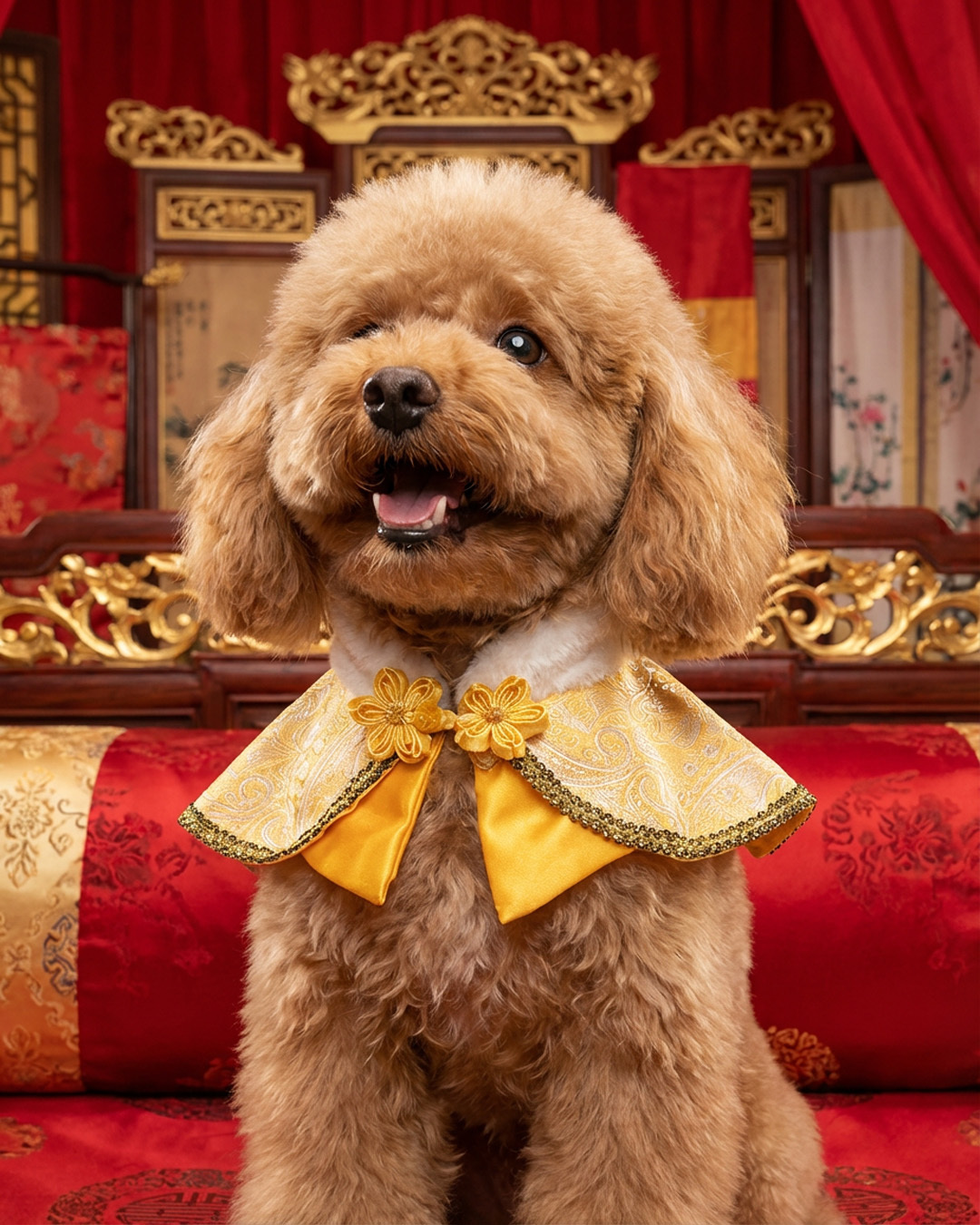 Two-tone Gold Mini Cape