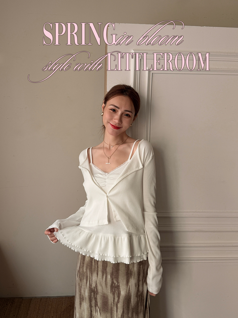 A3322-蕾絲細肩背心+小外套SET