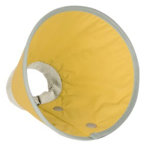 HIDREAM 貓狗通用 按扣伊莉莎白圈 ．黃色 XXL