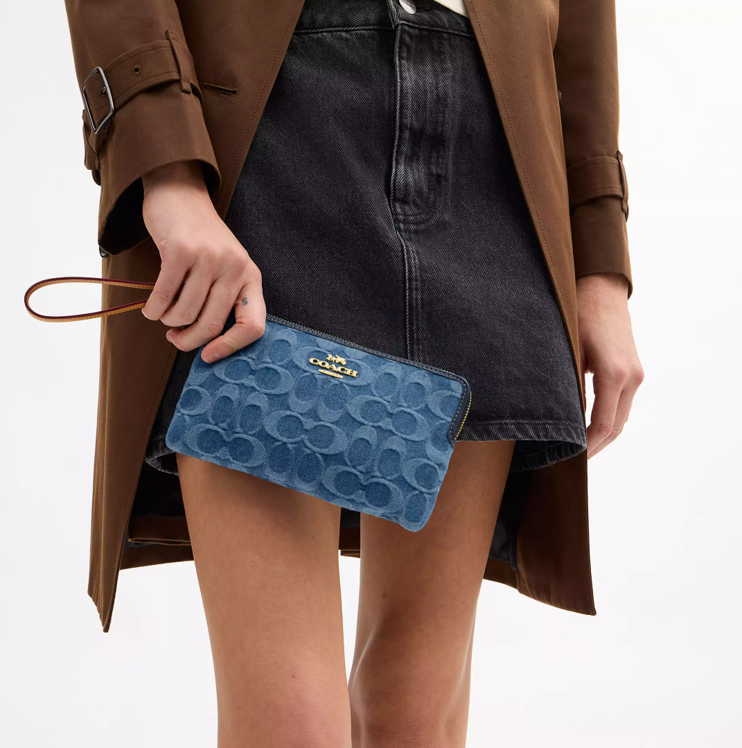 【直播】Coach LX021014 牛仔LOGO手提包