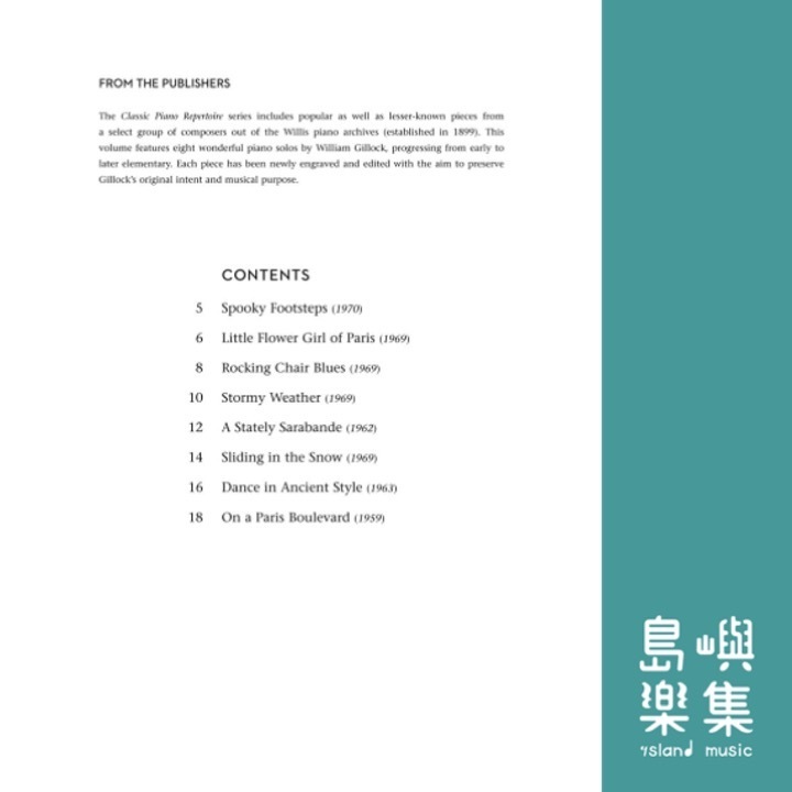 Classic Piano Repertoire – William Gillock | National Federation of Music Clubs 2024-2028