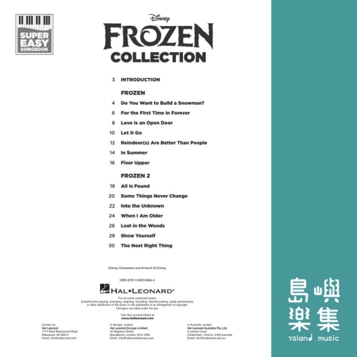 Frozen Collection – Super Easy Songbook