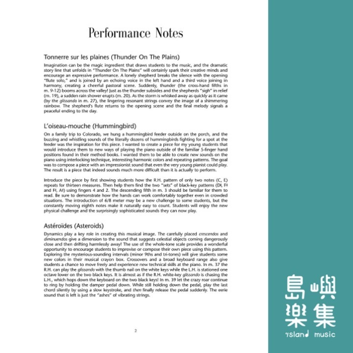 Les Petites Images - Late Elementary Level