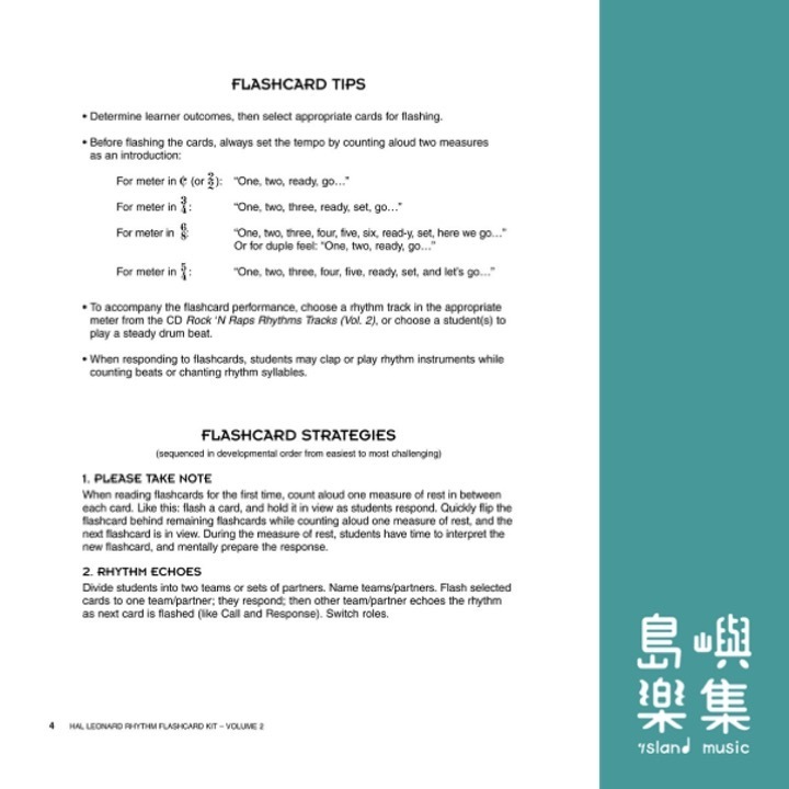 Hal Leonard Rhythm Flashcard Kit, Volume 2