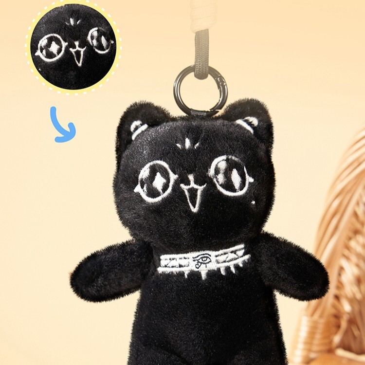 大英博物館｜巴斯特系列｜歡喜萌貓香氛毛絨掛件金榜靈喵