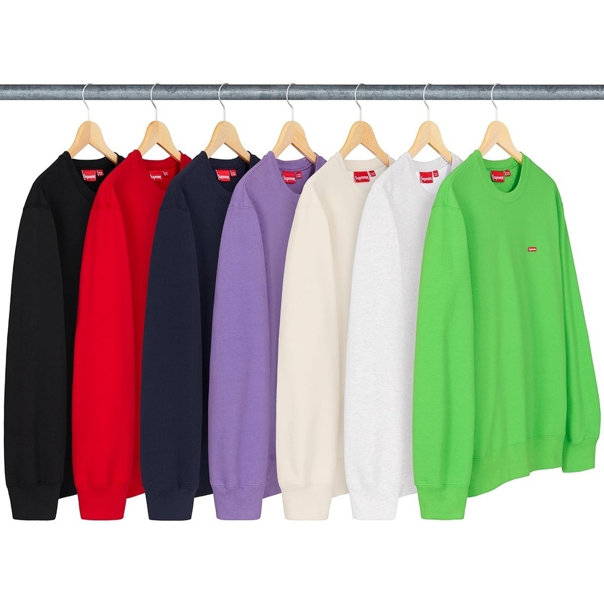 2019SS SUPREME Small Box Crewneck 左胸 布章 基本款 大學T 現貨
