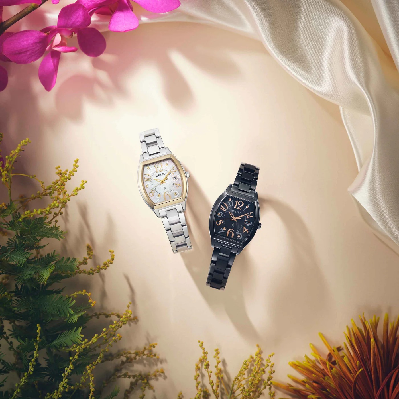 Seiko 精工 Lukia Quartz Lukia Titanium analog solar radio Happy Collection ladies watch SSQW100 , SSQW101 鈦金屬 太陽能電波 快樂系列 女士腕錶