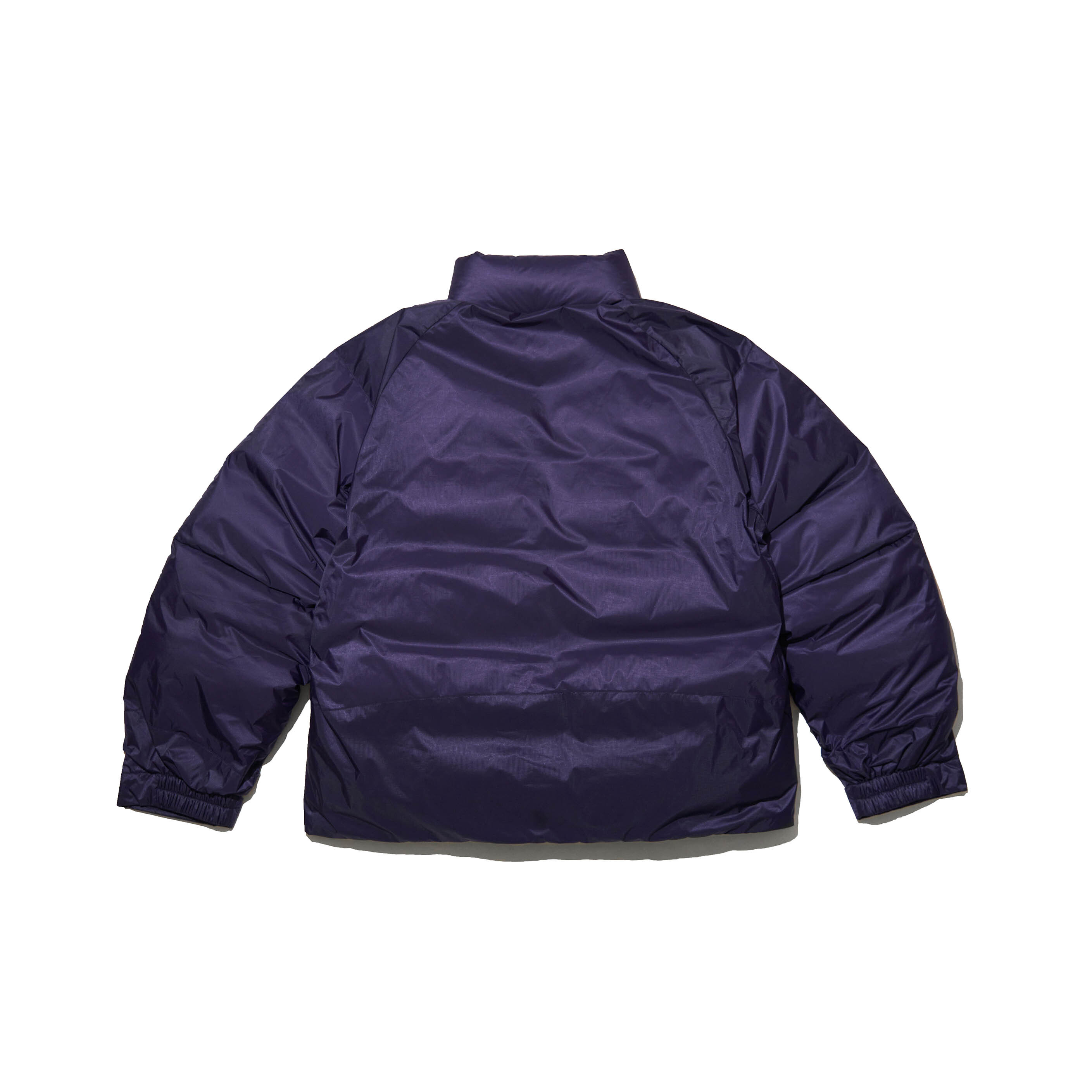 夜魔紫羊毛厚磅羽絨外套