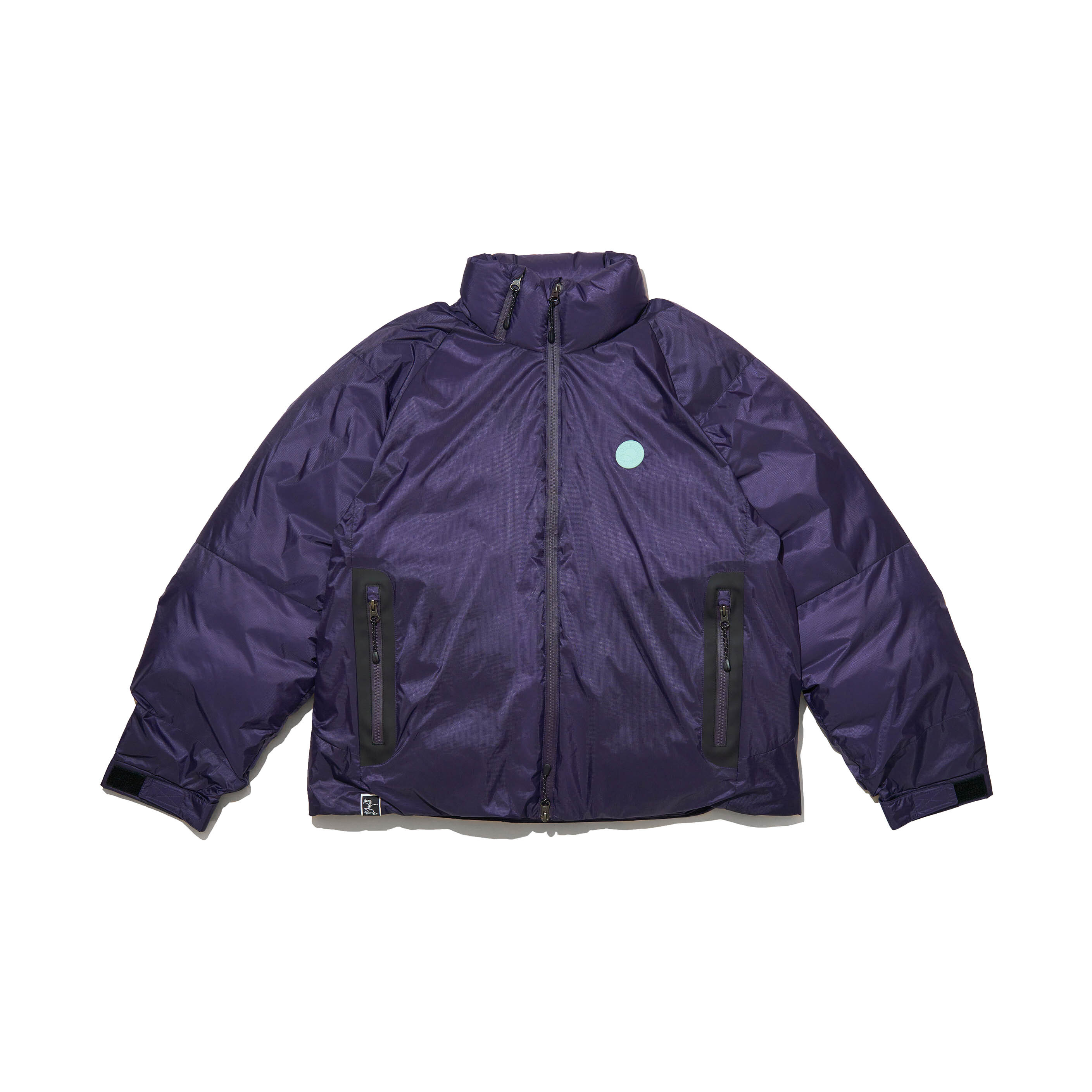 夜魔紫羊毛厚磅羽絨外套