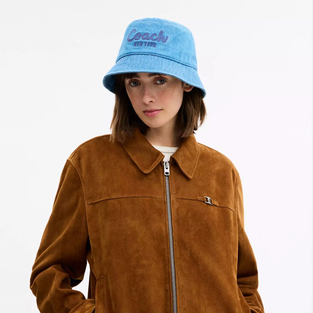 【直播】Coach LX021018 刺繡牛仔漁夫帽