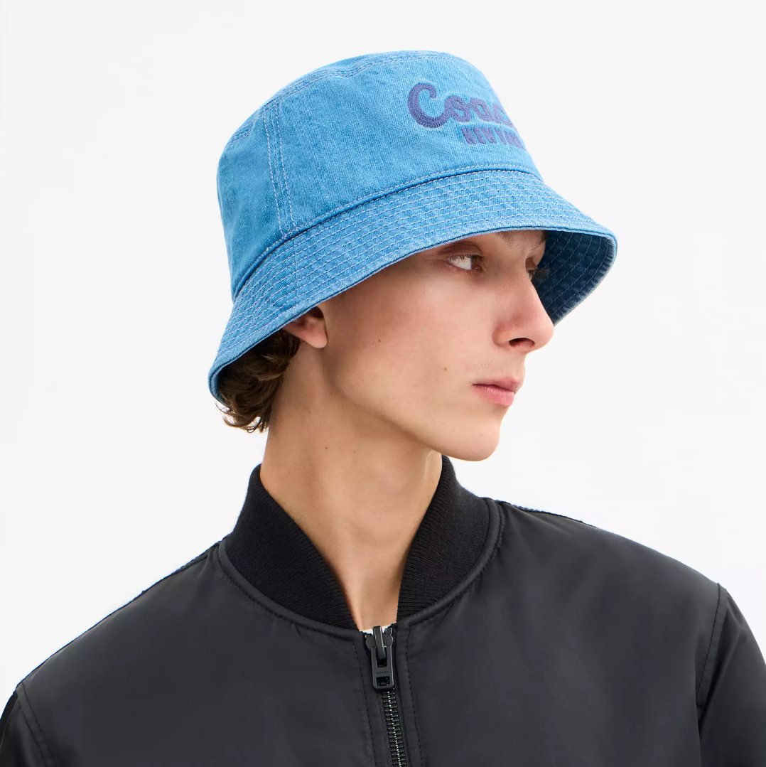 【直播】Coach LX021018 刺繡牛仔漁夫帽