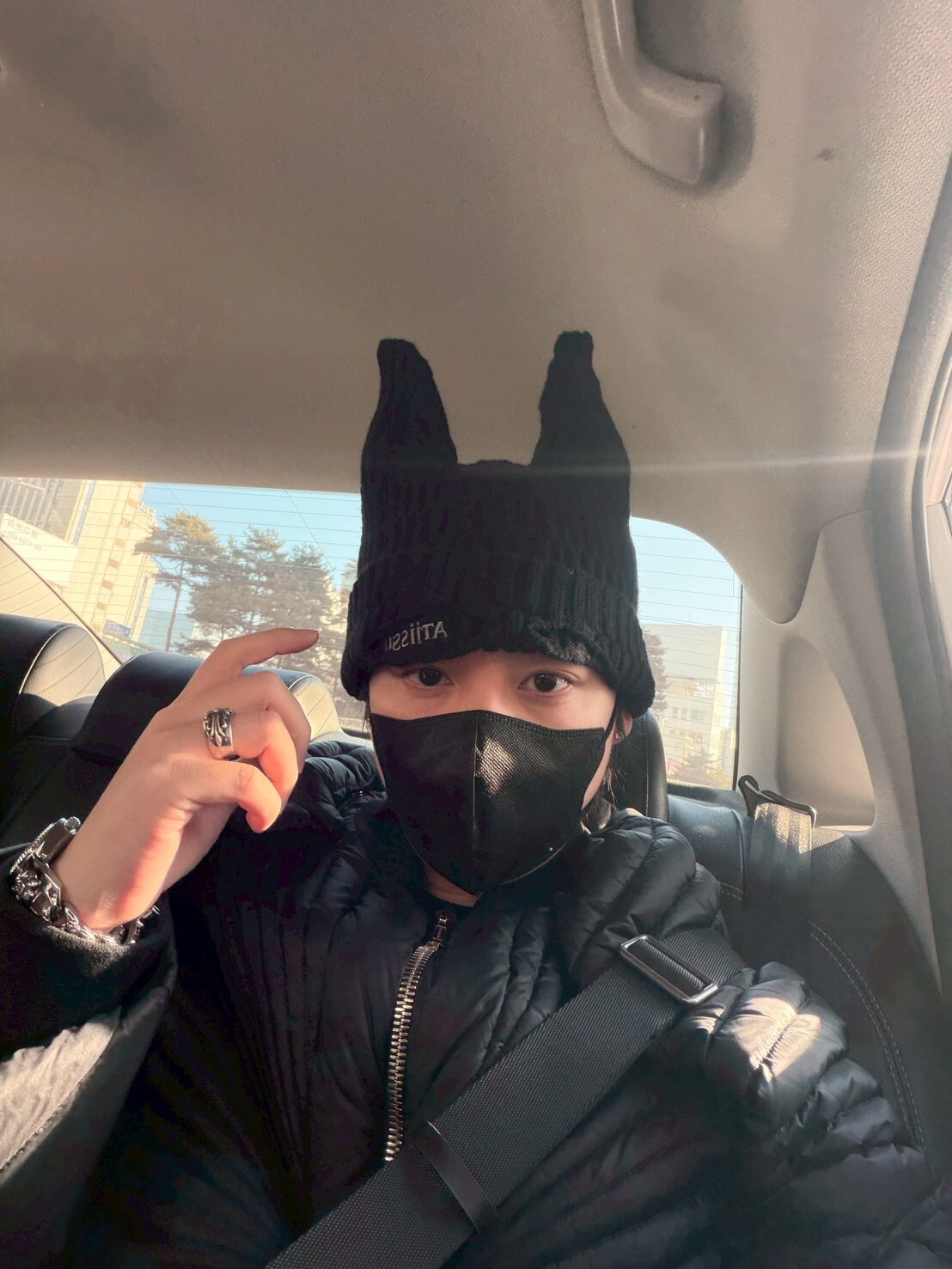 現貨ATiiSSU 爆款惡魔帽 針織毛帽 面罩 Playboi Carti風