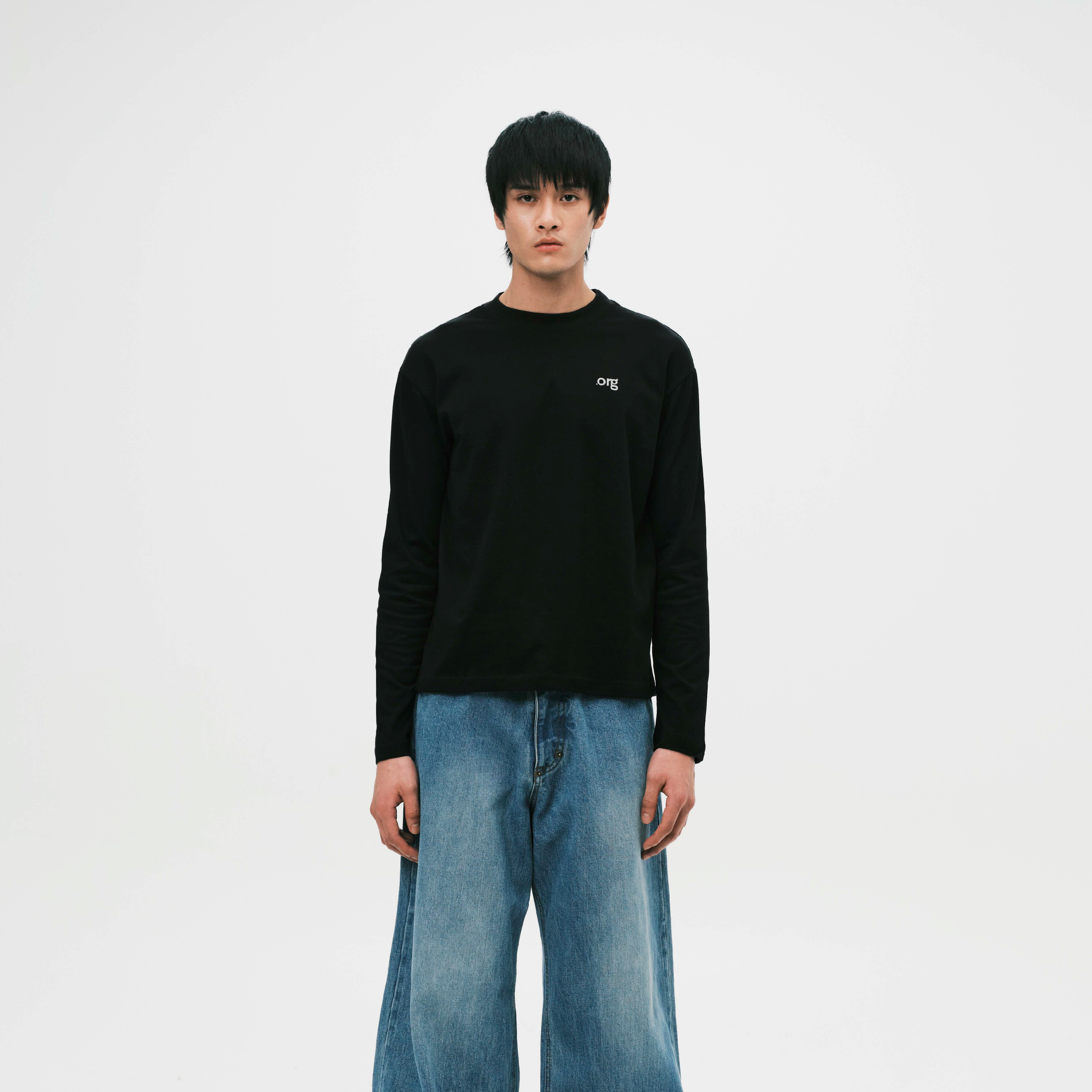 nul1.org .org Uniform LS Tee Black [nu-T107]