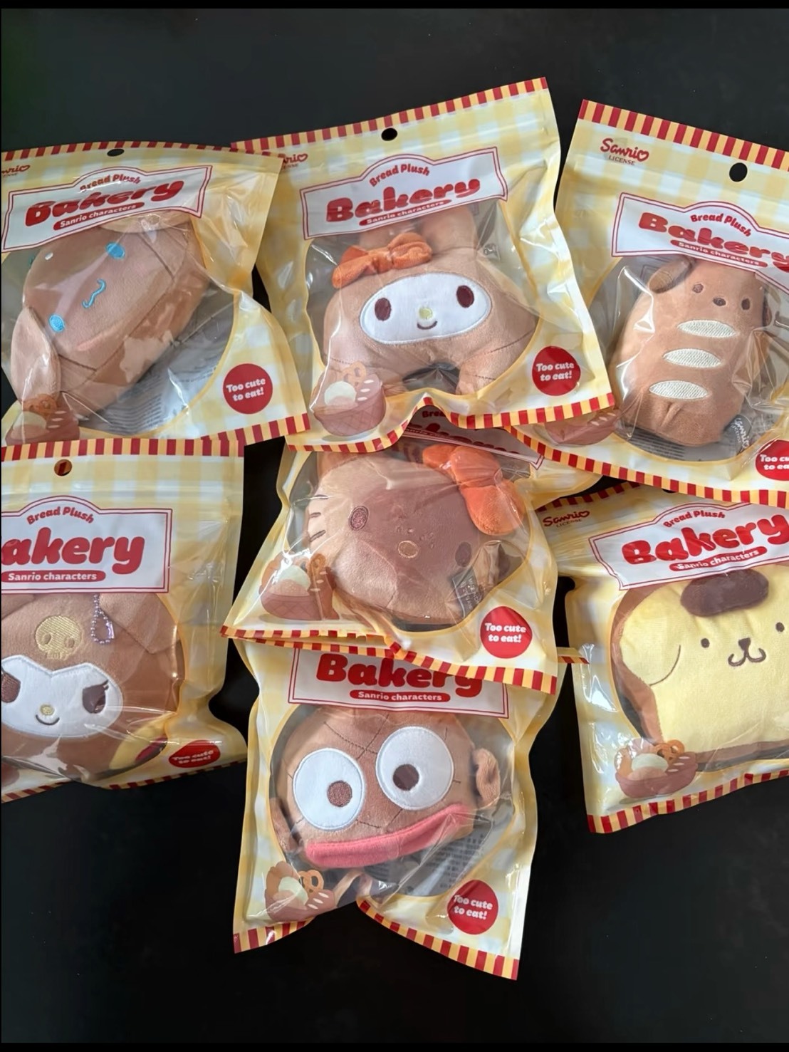 韓國快閃限定🇰🇷 SANRIO 三麗鷗 BAKERY系列 麵包 毛絨吊飾