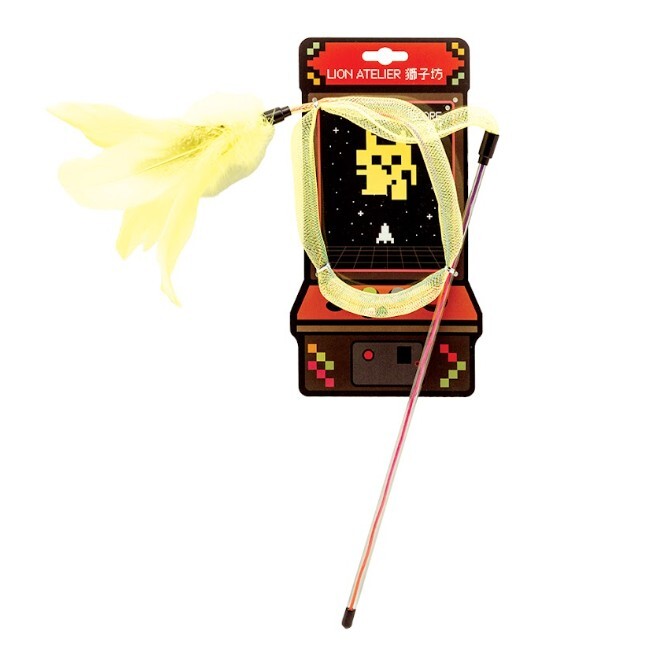 獅子坊 逗貓棒 - 太空侵略者系列 ( 黃色/ 紫色/ 橙色)