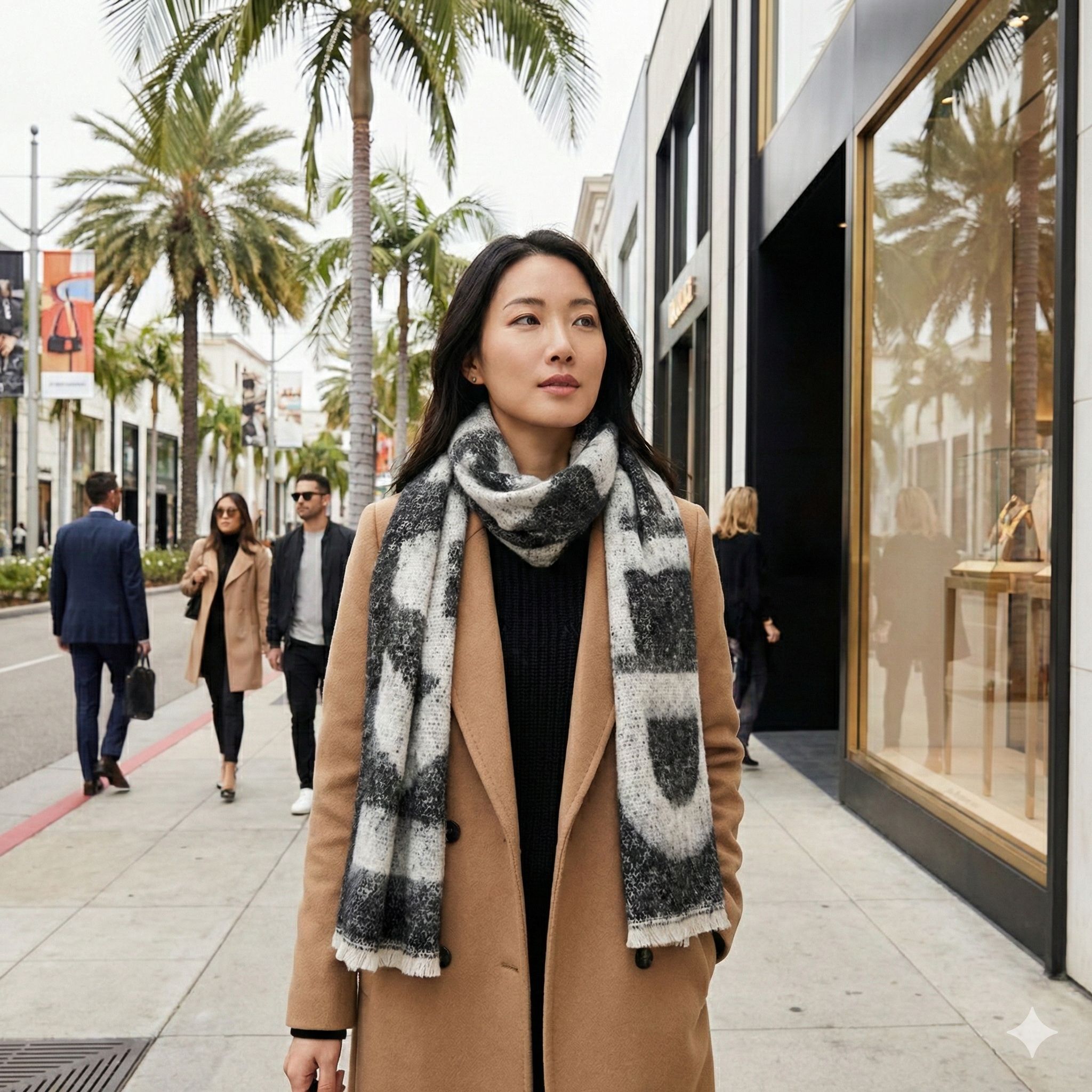 【直播】Karl Lagerfeld Paris LX021029 LOGO 圍巾