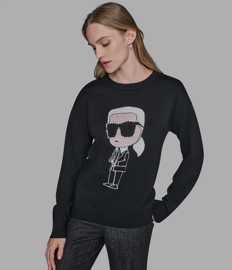 【直播】Karl Lagerfeld Paris LX021031 KARL CHARACTER 女裝毛衣