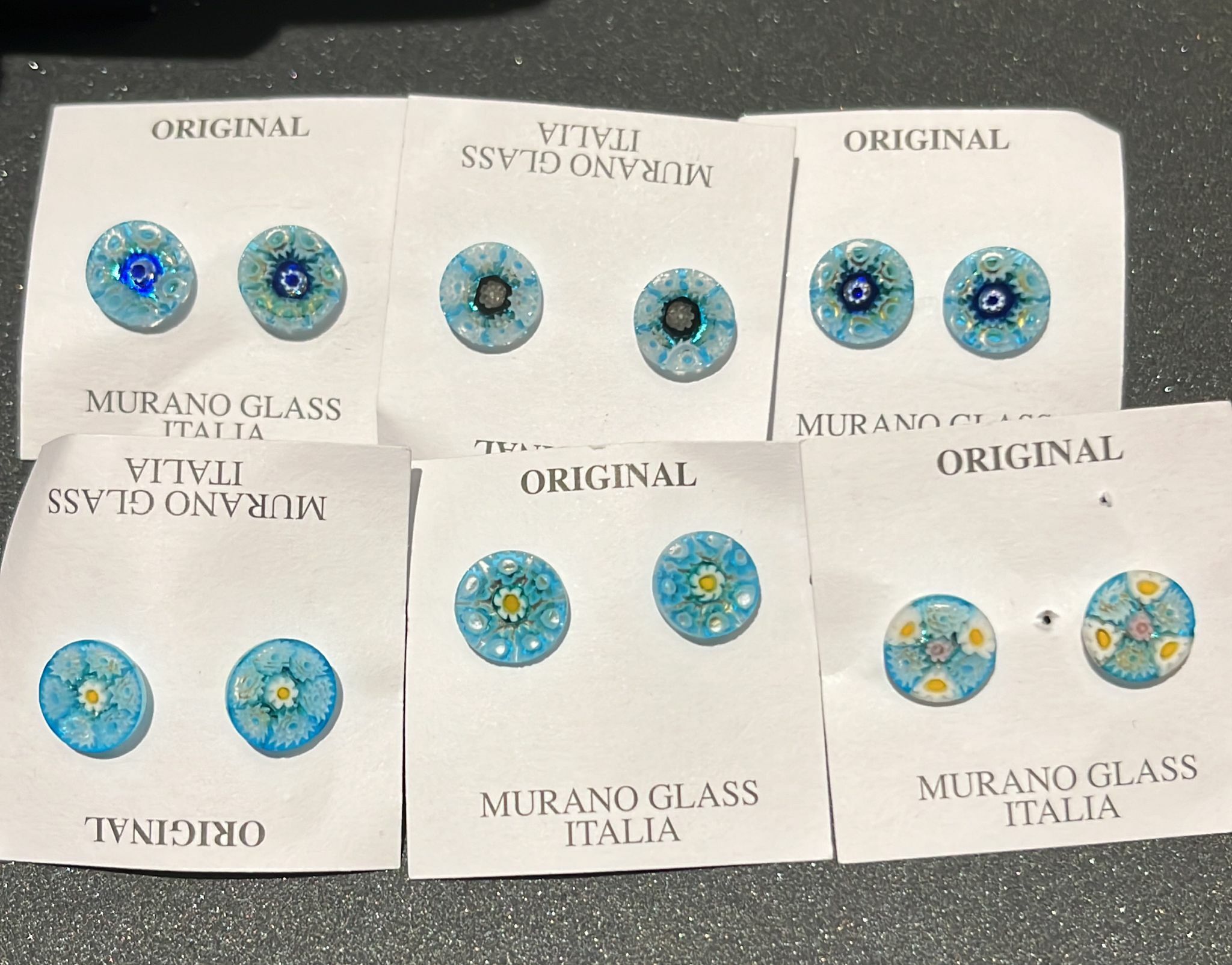 HOT-LLG0210-109 藍色系列隨機耳釘 (A109)