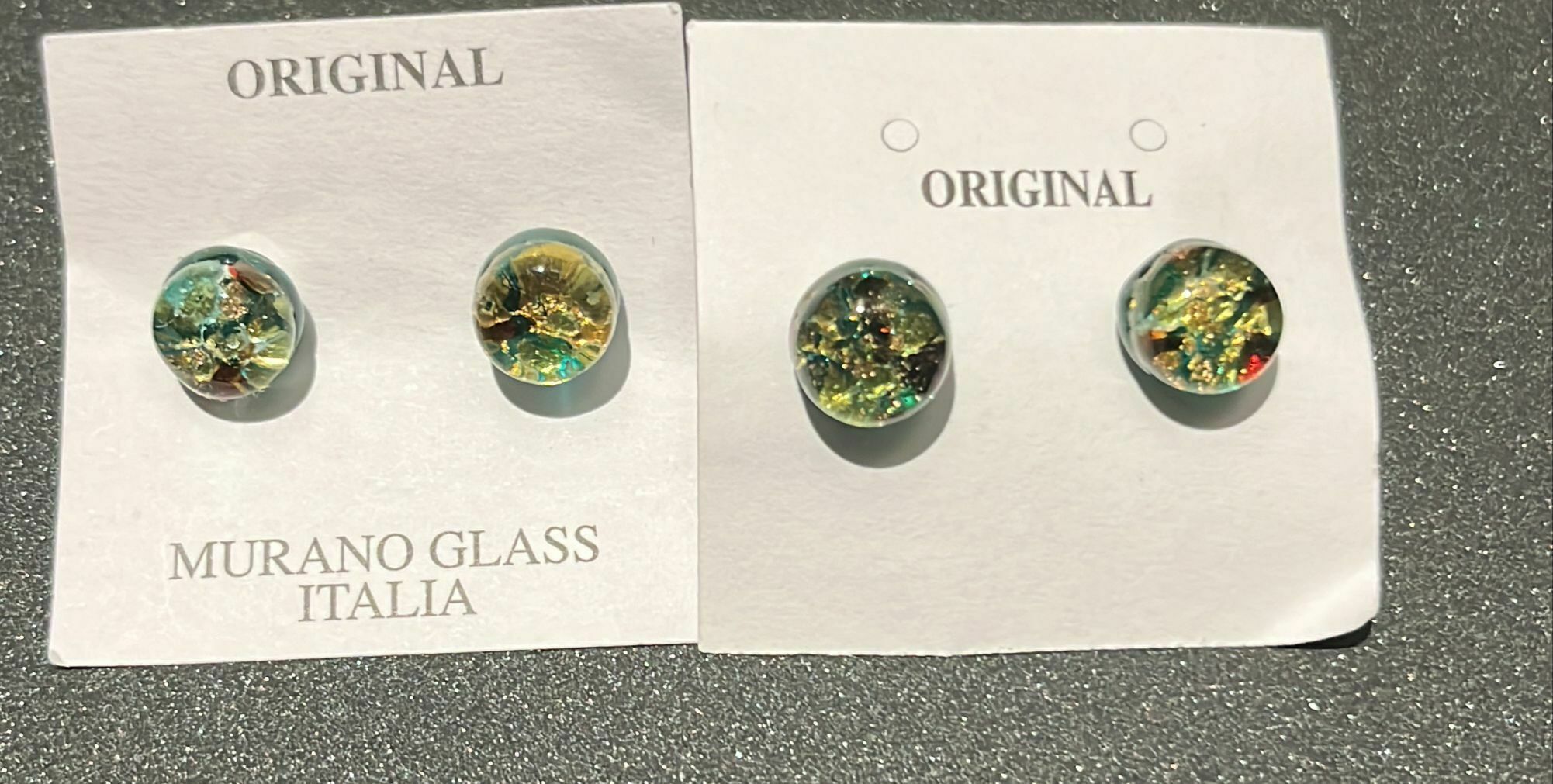 HOT-LLG0210-114 綠色波波 隨機款耳釘 (A114)