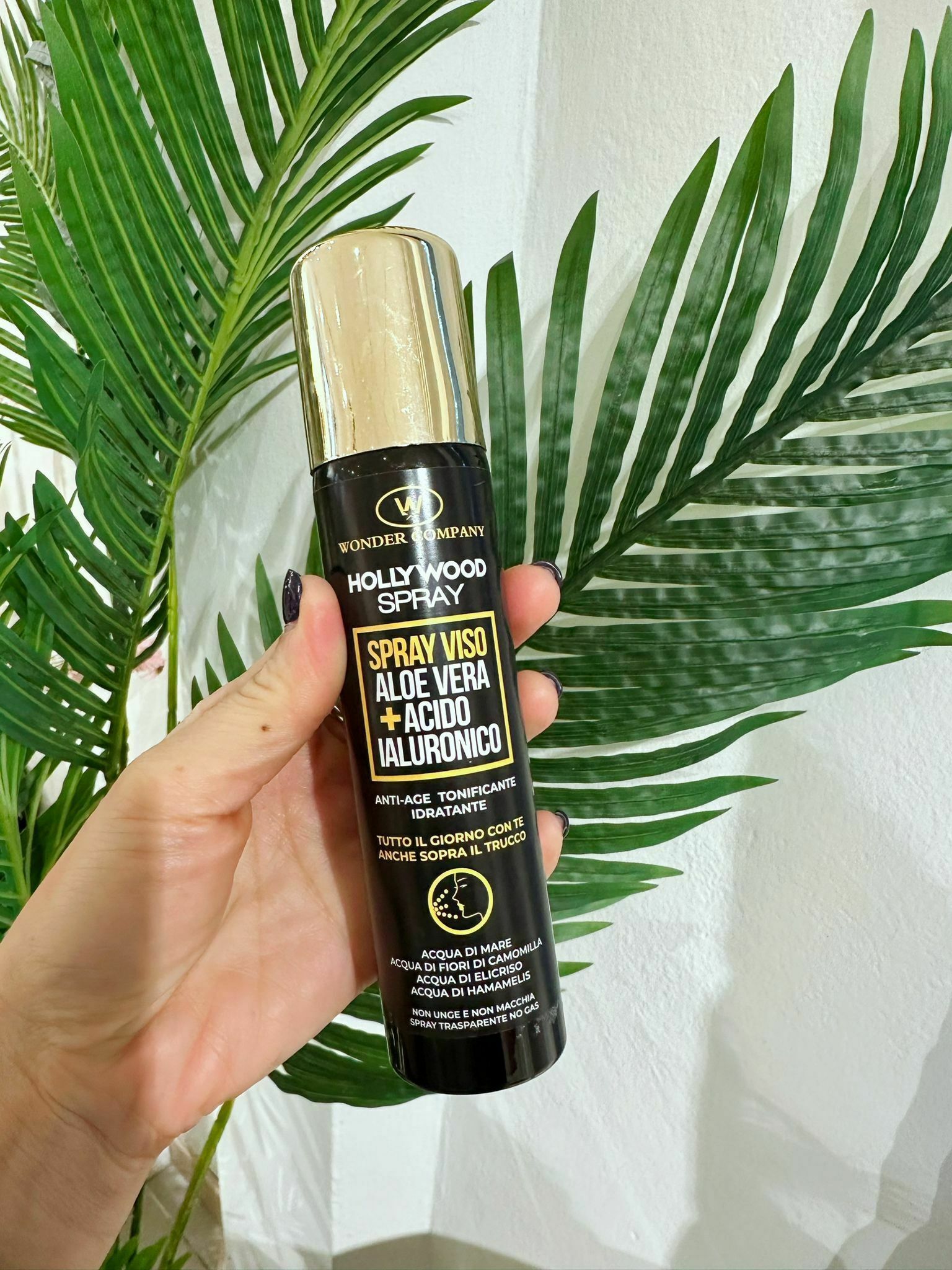 HOT-LLG0210-146 Wonder Company Spray Viso Aloe Vera+ Acido Ialuronico 75ml (A146)