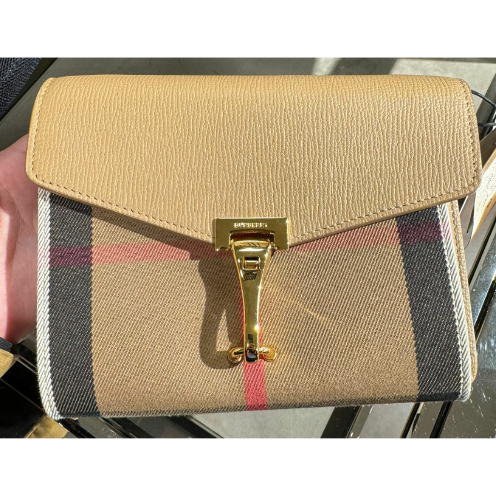 HOT-LLG0210-323 Burberry卡其色長形手袋 (B17)