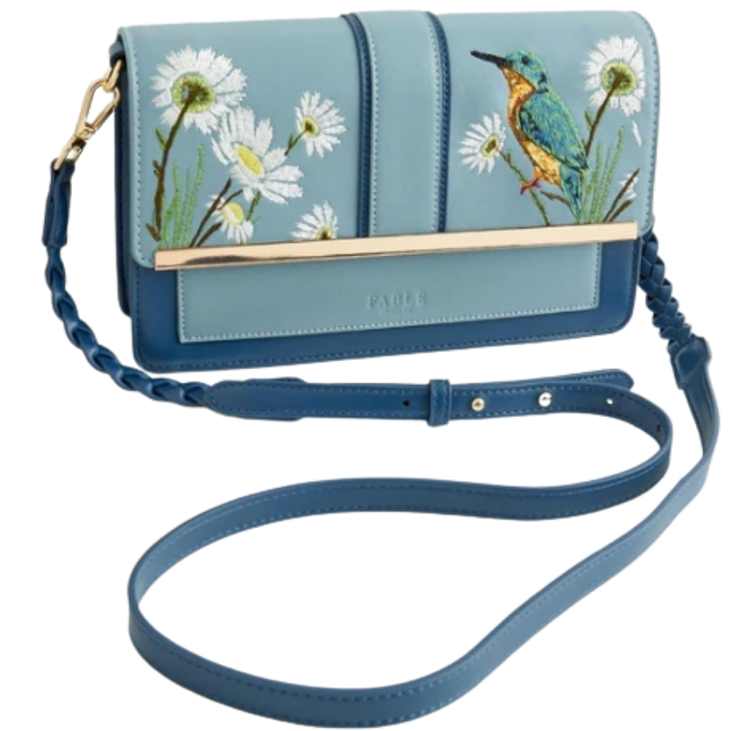 HOT-LLG0210-390 Morning Song Kingﬁsher Blue Rustic Bag (B84)