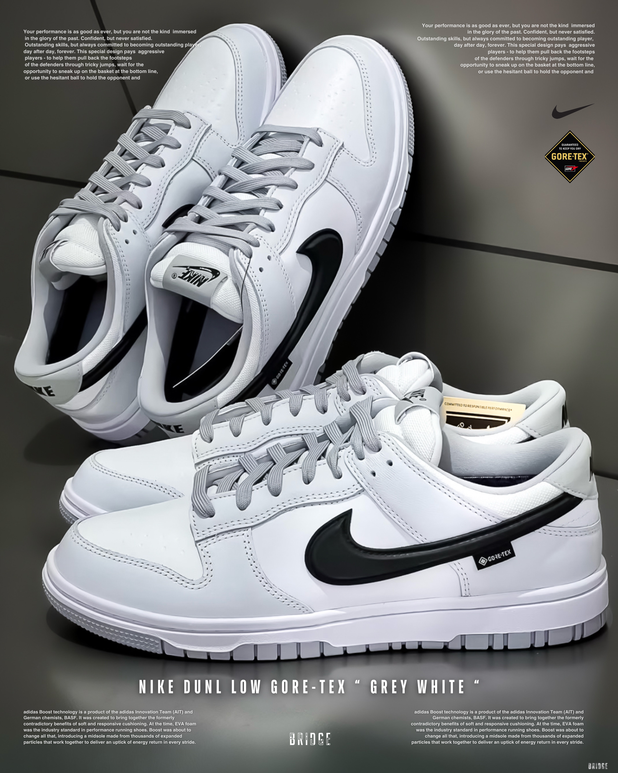 『這價格 限時2日 奉上誠意！ 』NIKE DUNK GORE-TEX 灰白