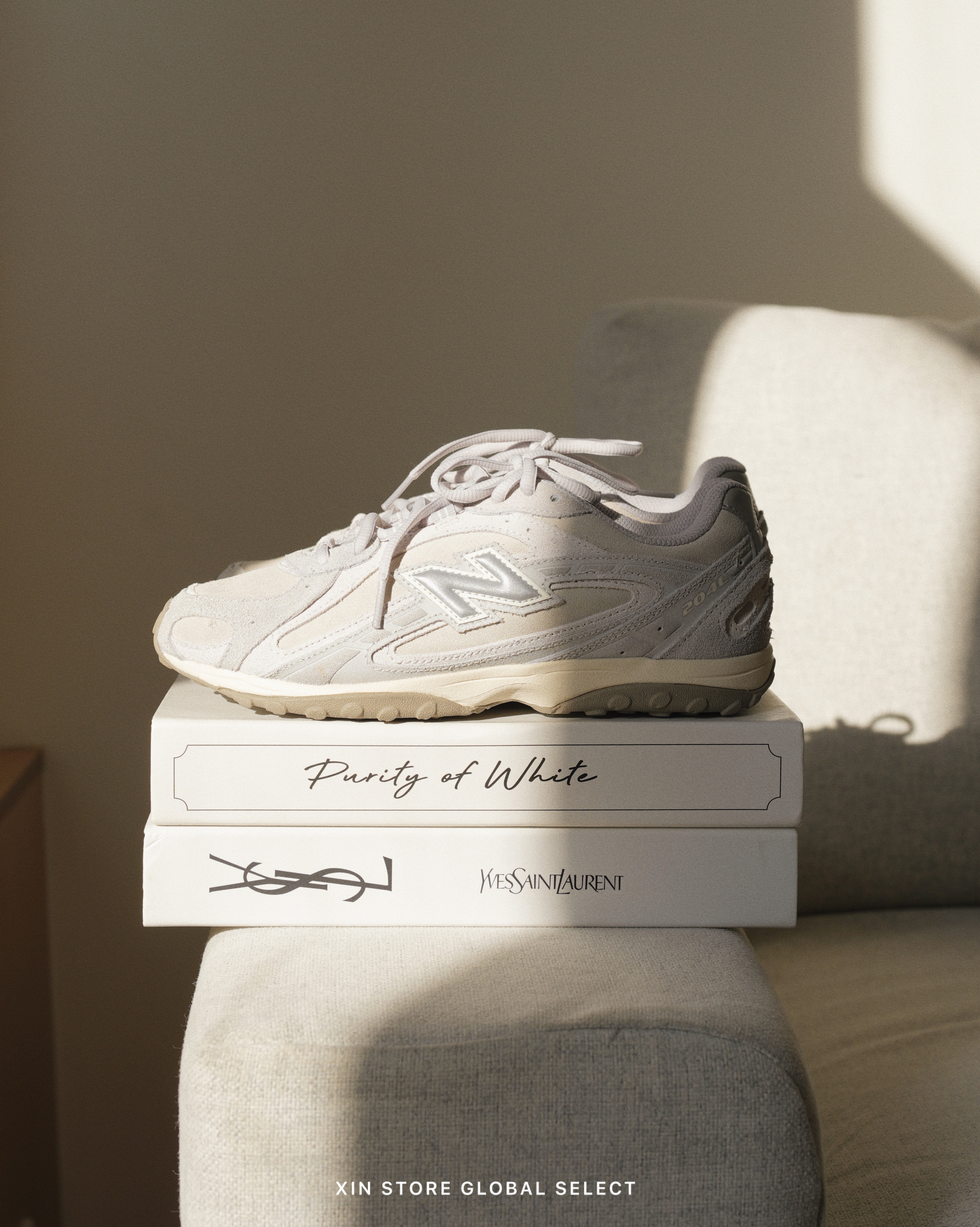 New Balance NB 204L 復古 麂皮 霧灰藍