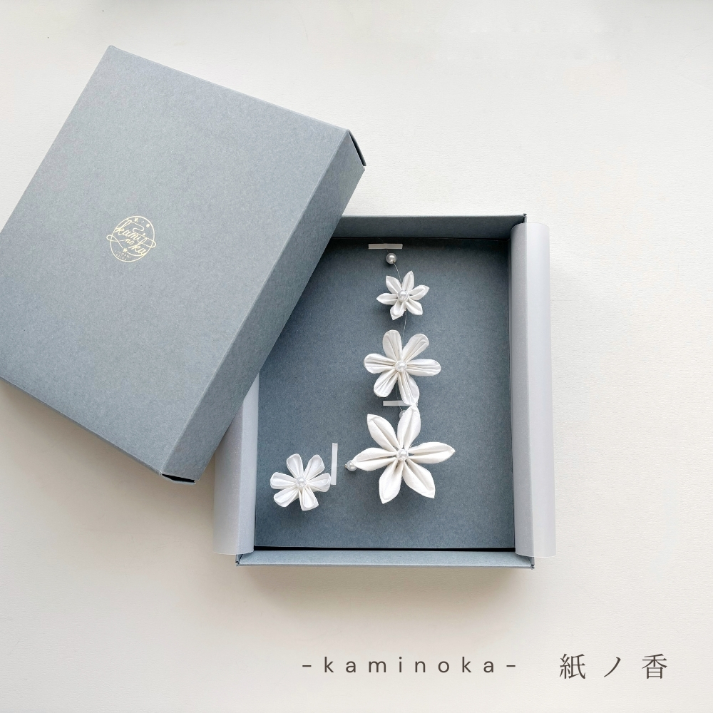 【日本 つまみかんざし彩野】kaminoka 紙の香 - 晨曦花舞日本和紙花朵擴香擺飾【Ａ款】