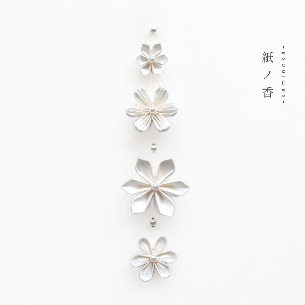 【日本 つまみかんざし彩野】kaminoka 紙の香 - 晨曦花舞日本和紙花朵擴香擺飾【Ａ款】