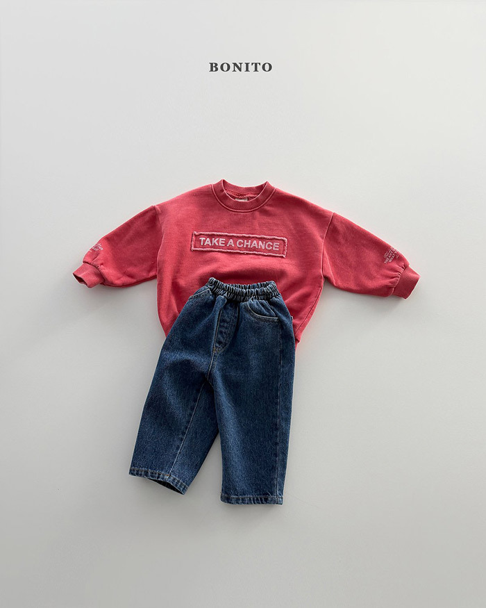 正韓春Bonito 嫩嬰/小童兩色TAKE A CHANCE大學上衣