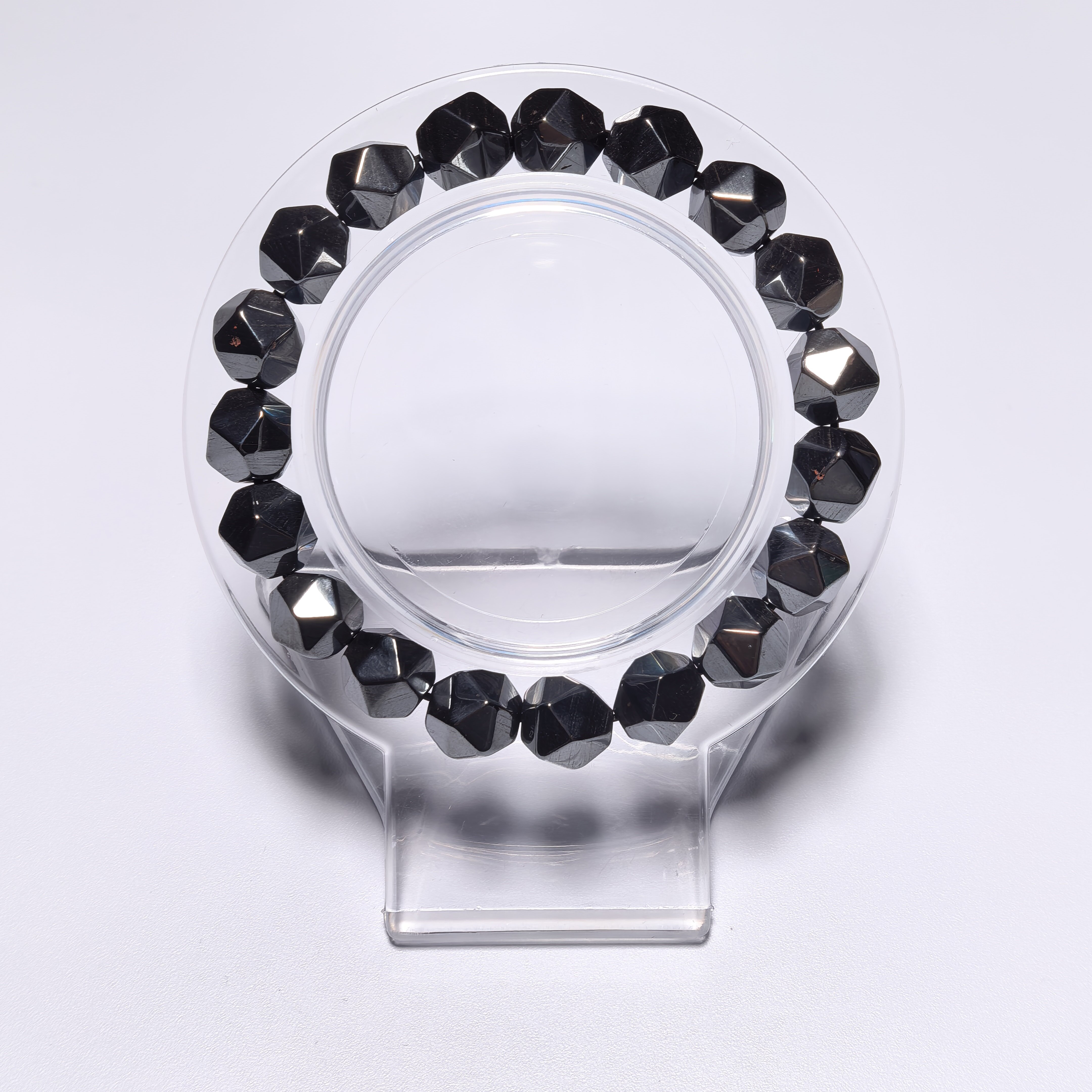 黑膽石切面手串 CH890