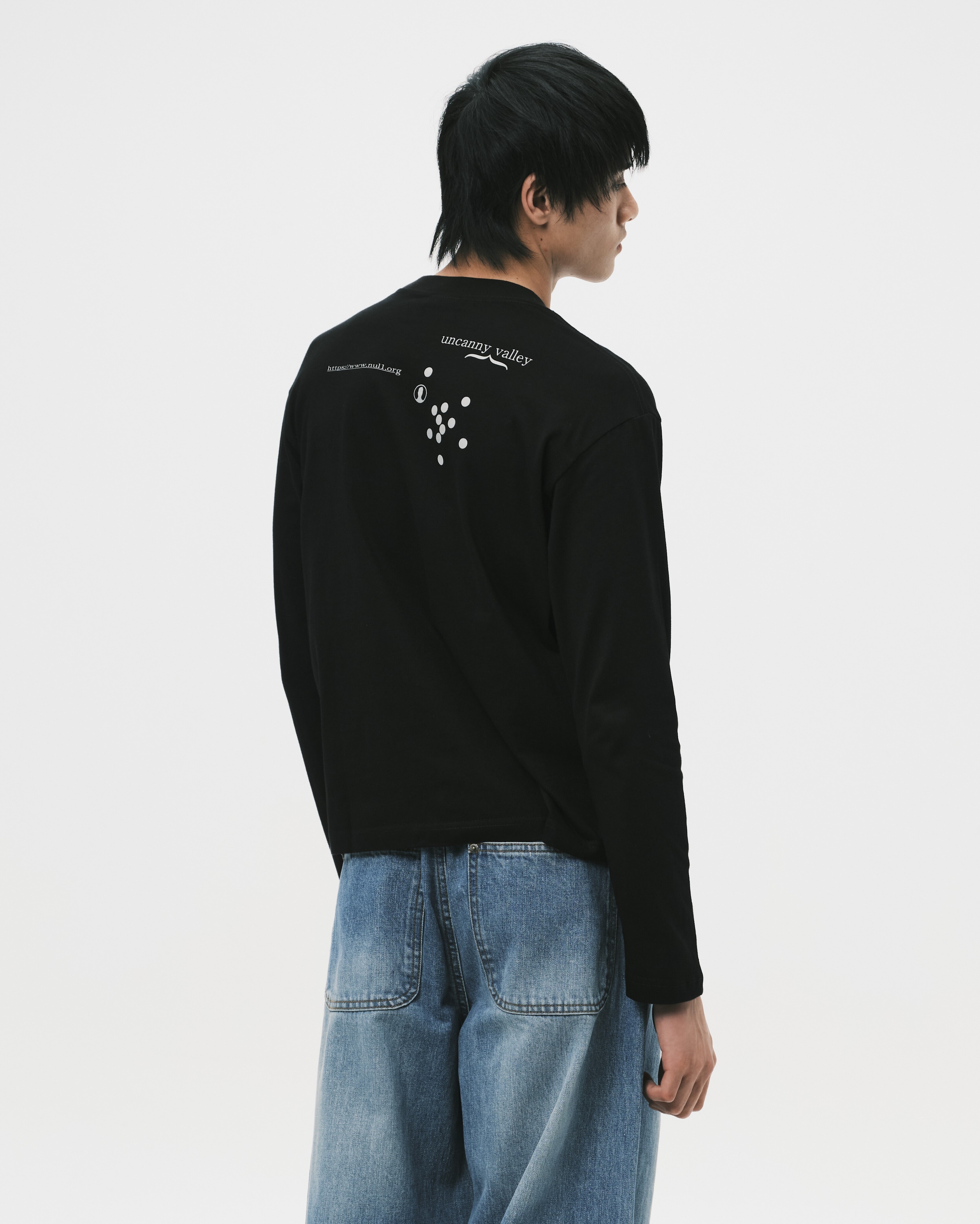 nul1.org ｜(nu-T107) - .org Uniform LS Tee (Black)