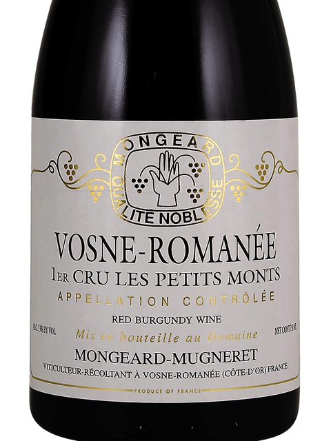 Mongeard Mugneret Vosne Romanee 1er Cru Petits Monts 2019