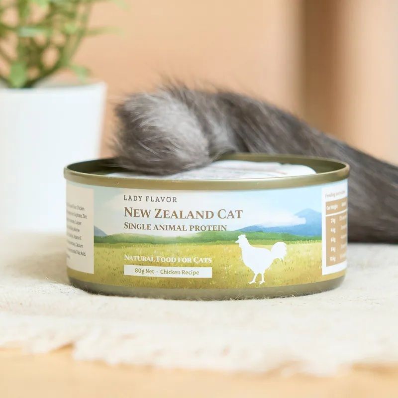 紐西蘭貓主食罐｜單一動物性蛋白質-雞肉配方(80g)