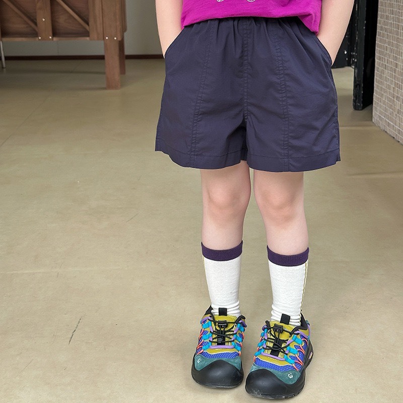 韓系純色抽繩短褲