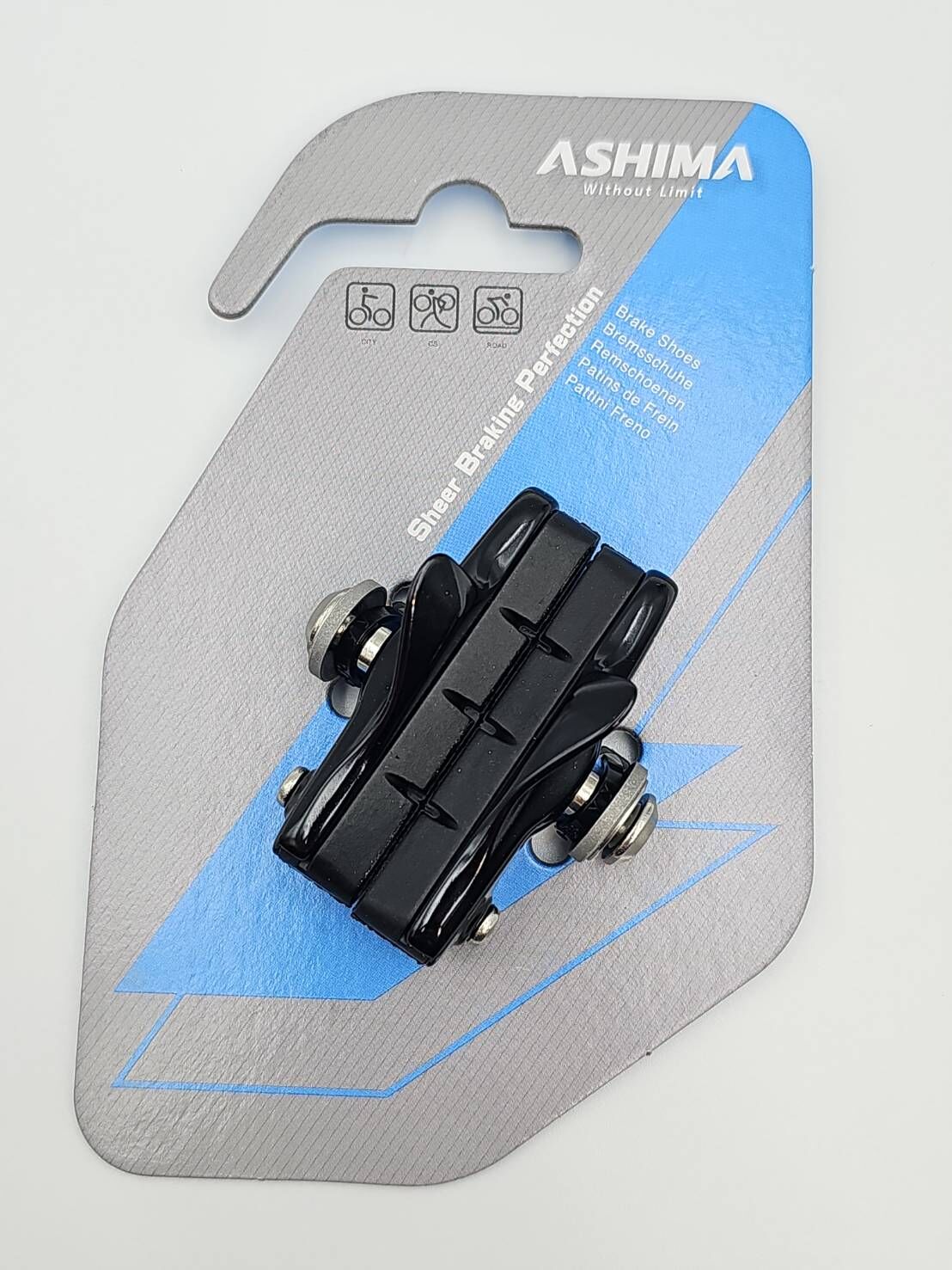 (剎車座+皮) ASHIMA 剎車皮含座 煞車皮+座 煞車皮座 適用:Shimano SRAM 系列夾器用 其他品牌公路車夾器也都可用 一輪份