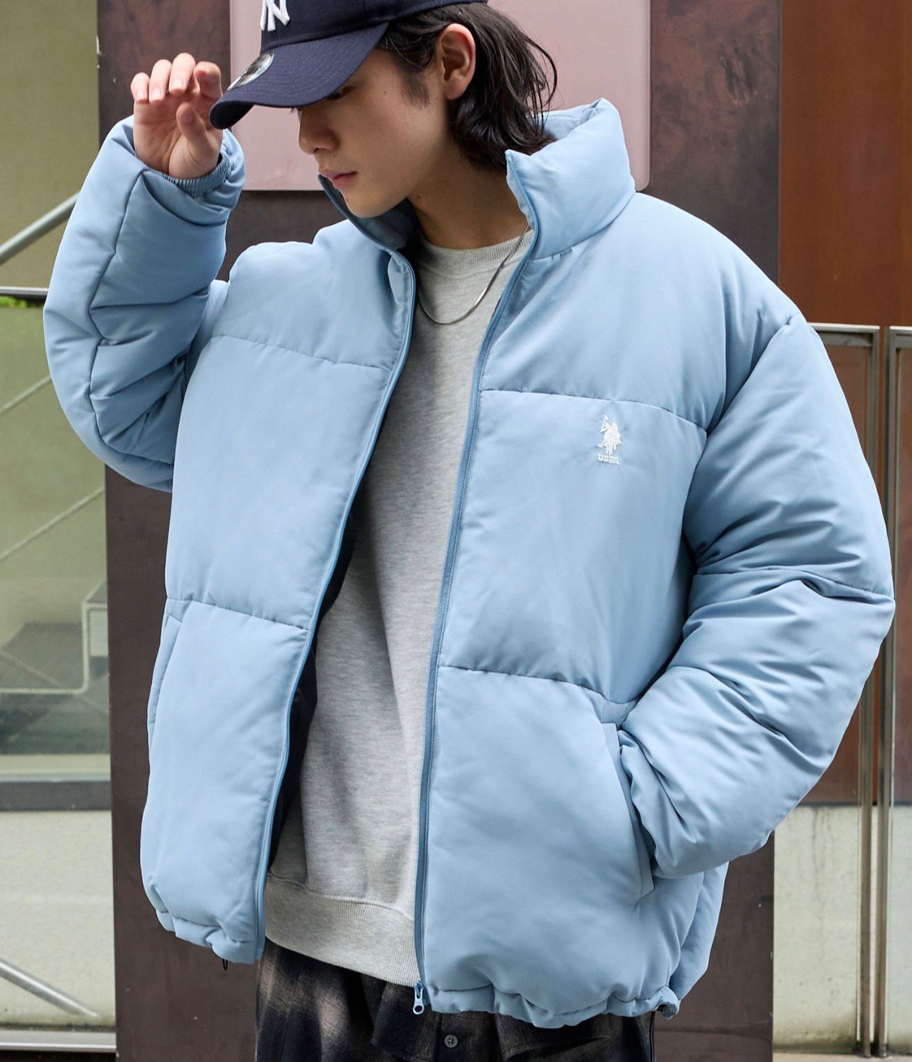 【預購】JN0210100 U.S. POLO ASSN. 經典馬標鋪棉外套