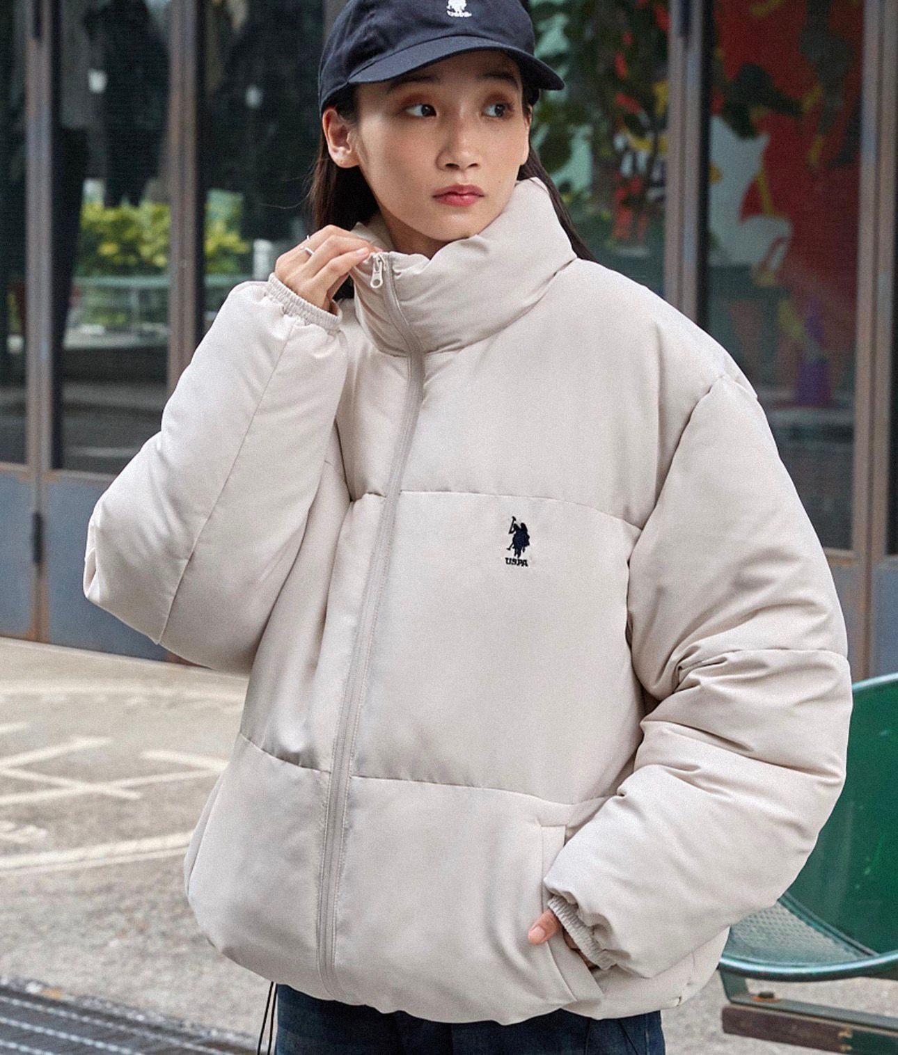 【預購】JN0210100 U.S. POLO ASSN. 經典馬標鋪棉外套