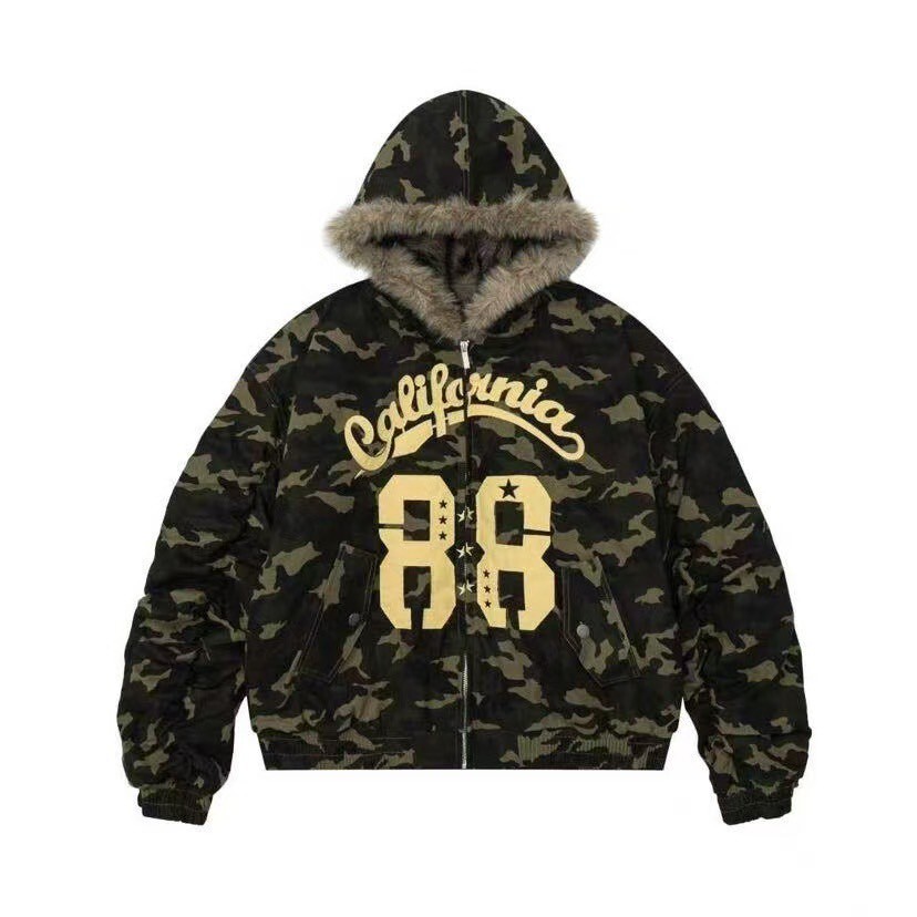 88迷彩連帽外套